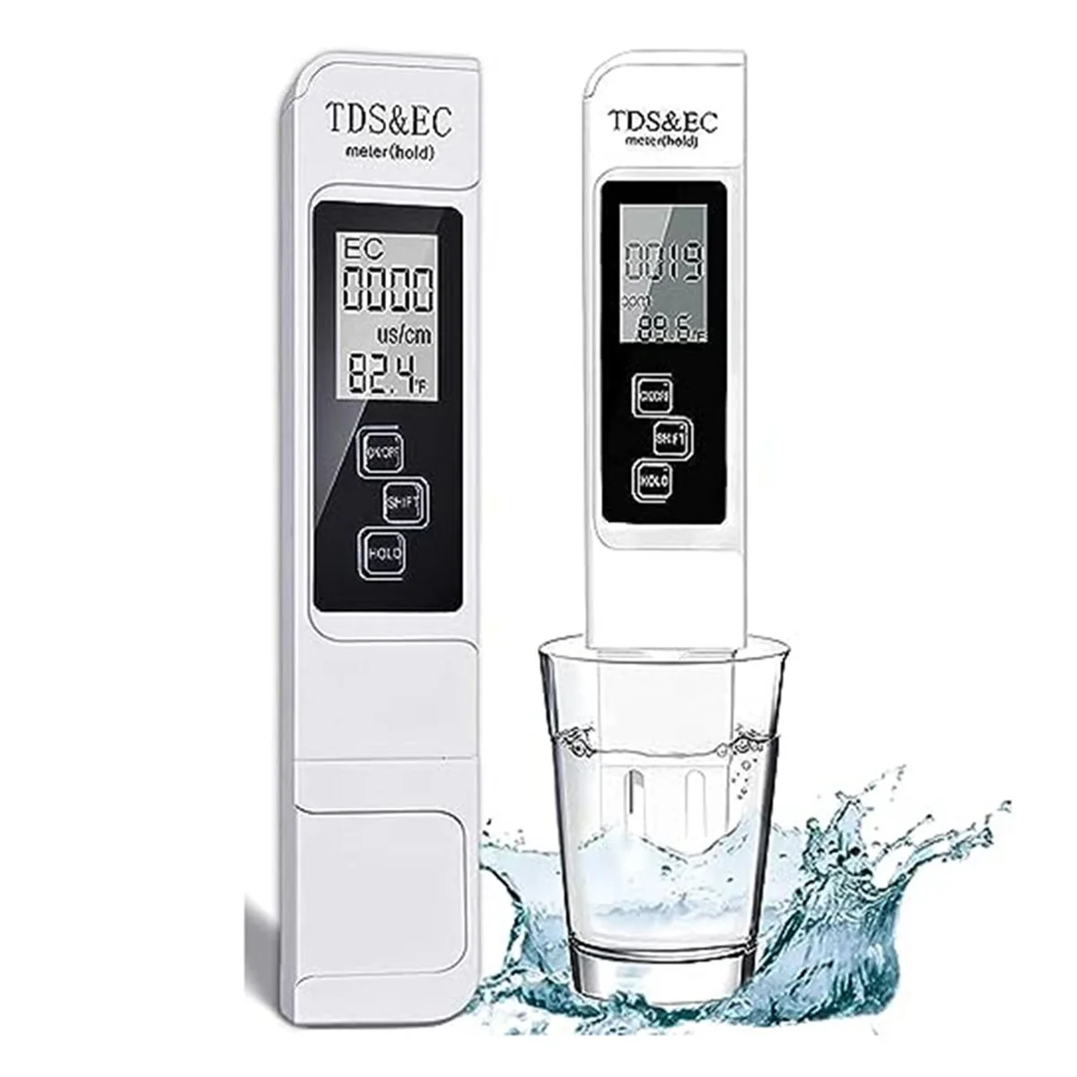 

3-In-1 TDS Meter Digital Water Tester (TDS,Temperature and EC Meter),0-999Ppm PPM Meter for Hydroponics, Drinking Water