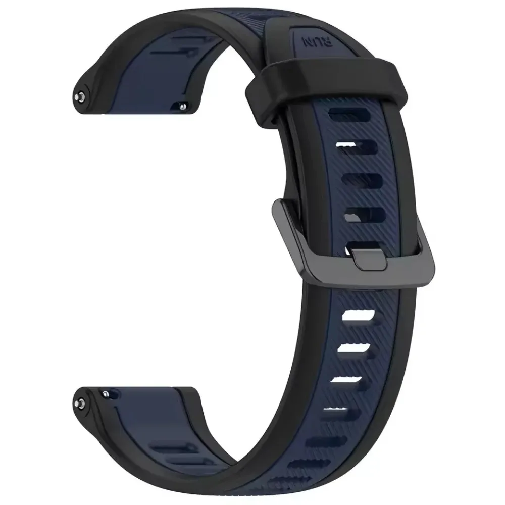 Sports Silicone Strap - Comfortable All-Day Wear Bracelet, Available in 18/20/22mm Sizes