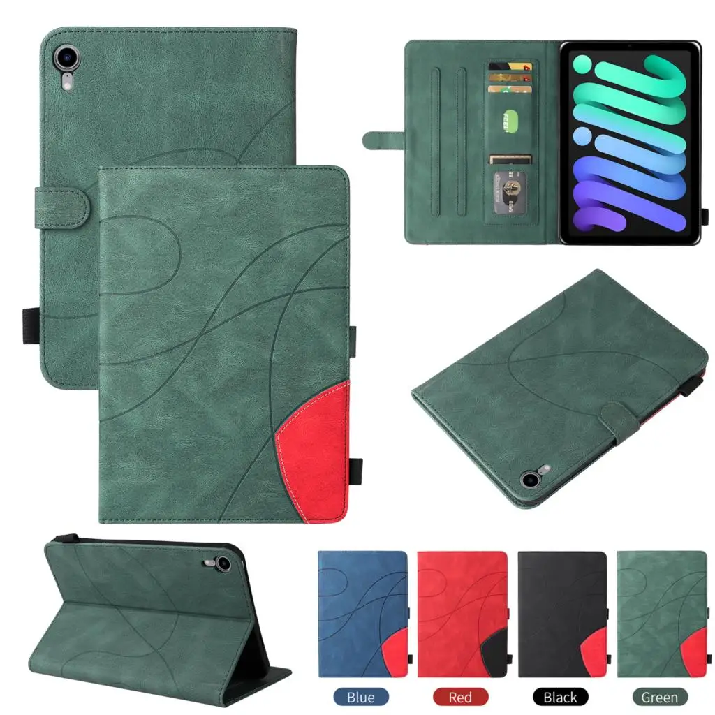 Custodia Flip Per Amazon Kindle Fire Hd 10 2017 Fire Hd 10 2021 Paperwhite 1 2 3 4 Custodia Antiurto In Pelle Impiombata Bicolore