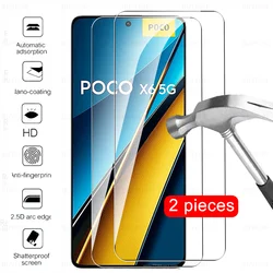 Premium Tempered Glass Screen Protector - 2 Pack, 9H Hardness, HD Clarity - Poco X8 Pro (2 Pieces)