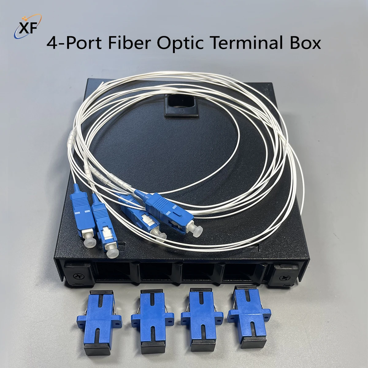 4-Port Fiber Optic Terminal Box SC ( Flange & Pigtail Options Available) FTTH Fiber Box Distribution