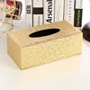 Nordic style Luxury Leather Tissue Box Living Room Coffee Table Napkin Holder Creative Home Car Dining Room Commercial Paper Box 3