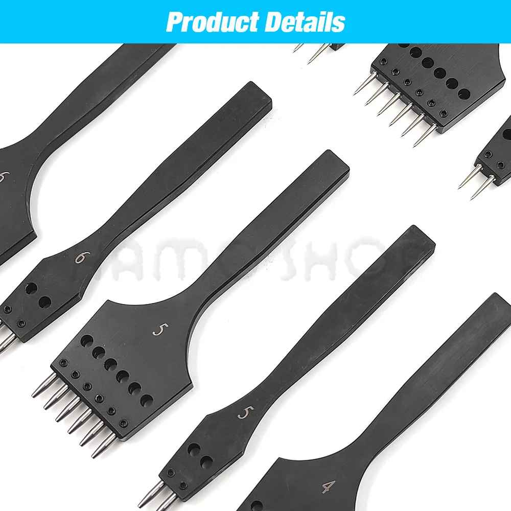 Poinçon De Trou De Cuir À 20 Dents, Couture À Six Bords, Méthode De Coupe  En Acier Inoxydable, Outils De Bricolage - Poinçonnage - AliExpress