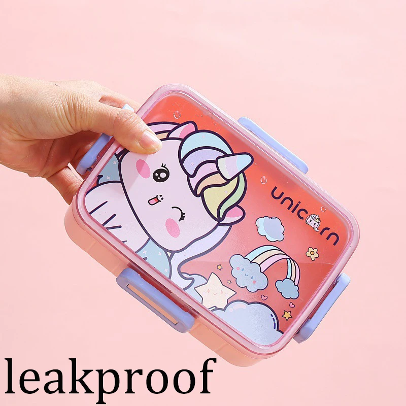 Cute Lunch Box for Kids Girls Boys With Compartments Bento Lunchbox School Child Leakproof Children's Food Snack Boxes New 2025 - 6