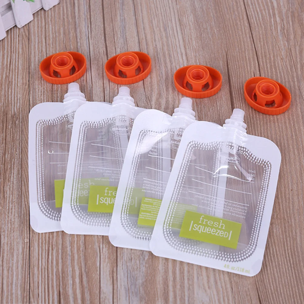 10PCS Disposable Baby Food Storage Bags Baby Food Pouches Portable