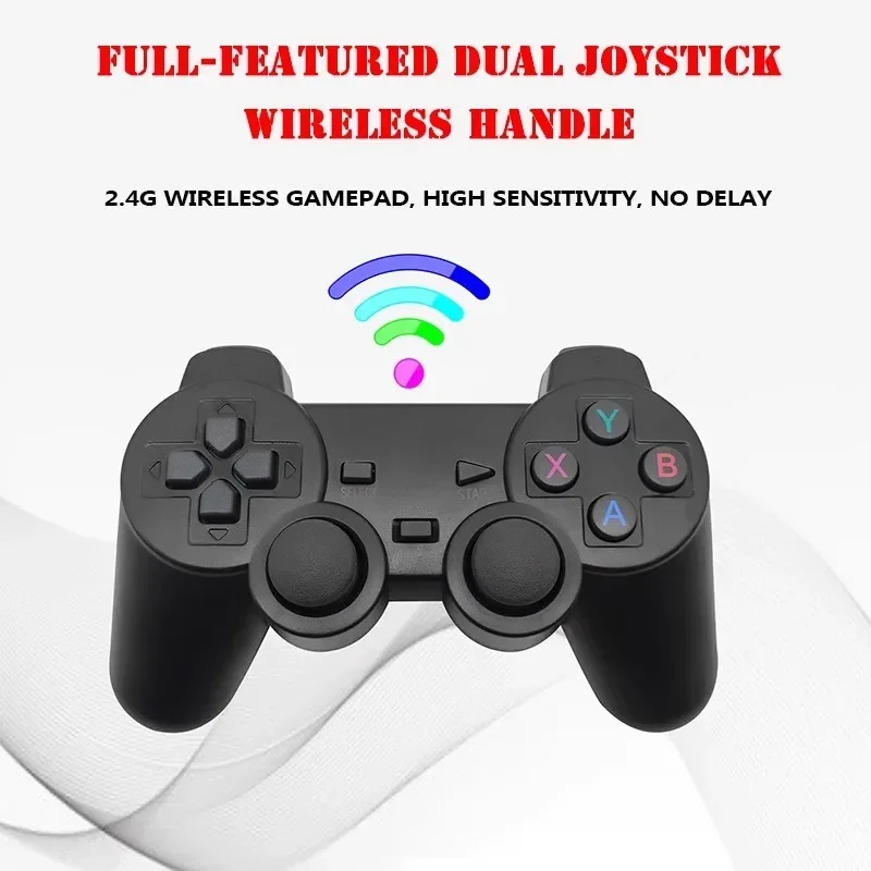 Upgrade M8 Video Game Console 2 x 2.4G Wireless Controller Lite 4K TV Game Stick Retro Handheld Player PS1