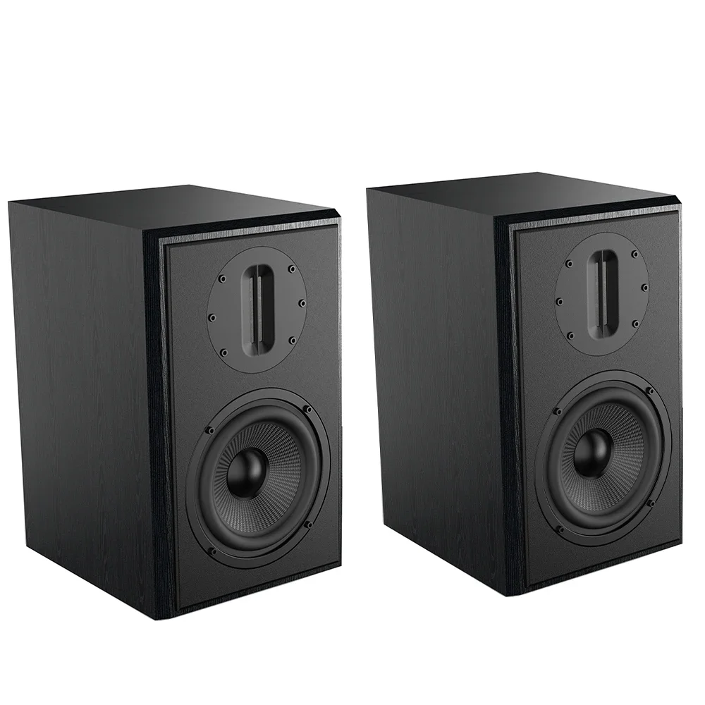 

5.25 Inch 4 Ohm 100W 2.0 Stereo Two-Wey Passive Speaker Bookshelf Home HiFi Speakers is Suitable For Amplifier Audio