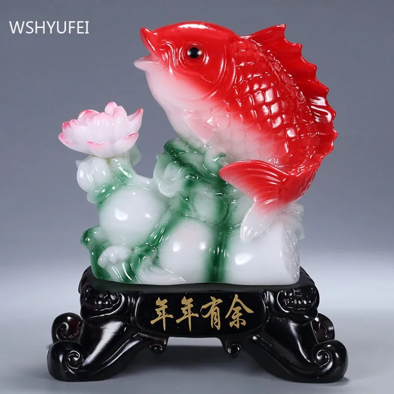

Traditional Home Feng Shui Ornaments Living Room Wine Cabinet Resin Sculpture Decoration Office Desktop Lucky Decor Accessories