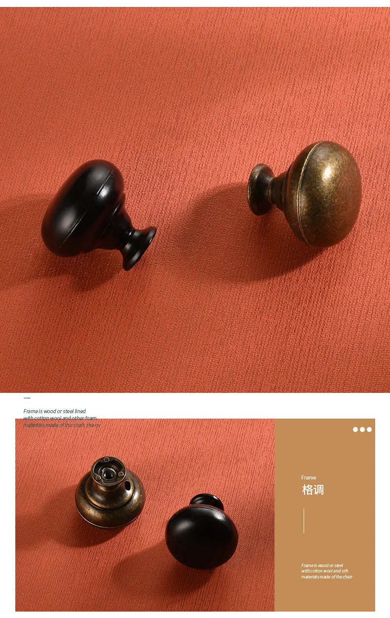 Description Picture 5 of itemStylish single hole cabinet handle modern furniture drawer door zinc alloy antique American handle
