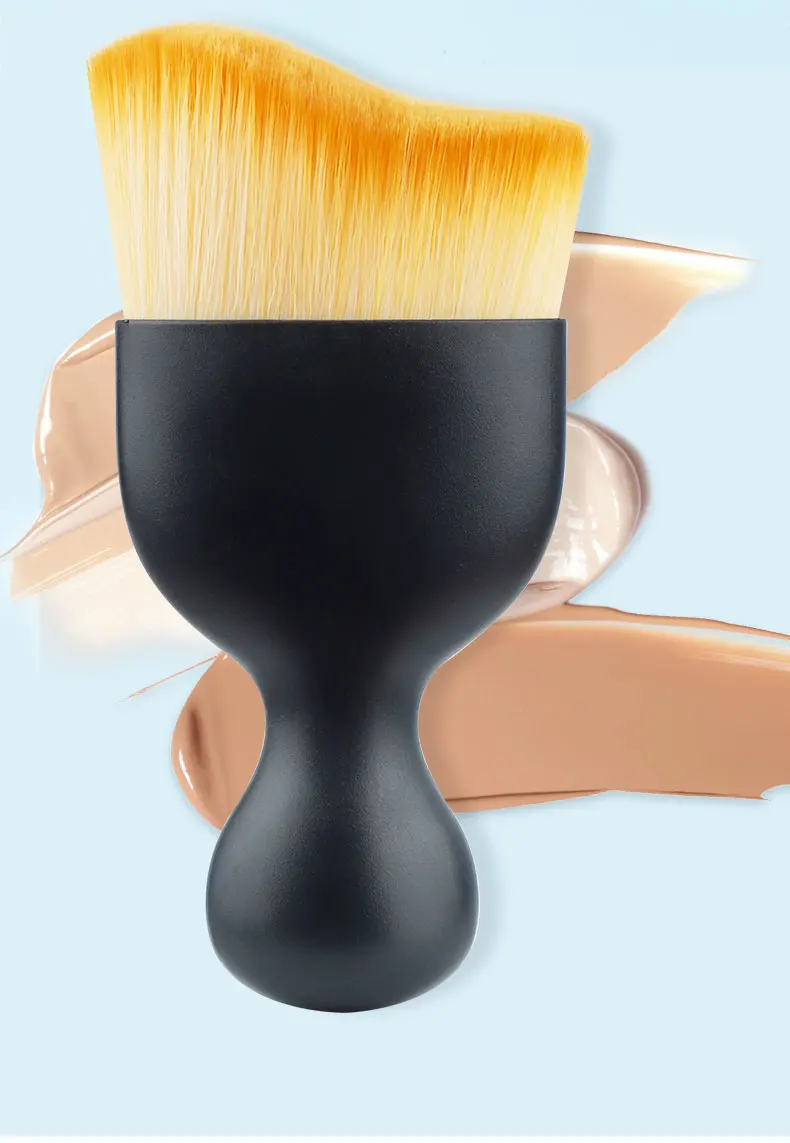 Description Picture 3 of itemFoundation Makeup Brush Base Black S Shape Synthetic Fiber High Quality Curved Blush Powder Blendeing Face Make Up Tools Women