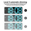 LED Digital Electronic Clock Automatic Dimming Backlight Large Number Alarm Clock Bedside Table Clock Home Office Decoration 3
