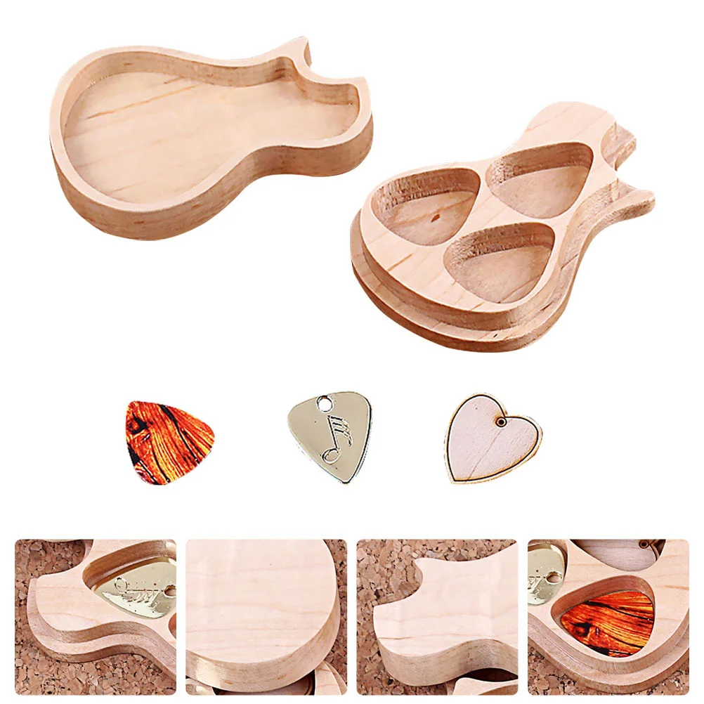 

1 Set Guitar Picks Variety Pack Guitar- Shaped Guitar Pickup Accessories Storage Box for Acoustic Guitars Guitar Pick Holder