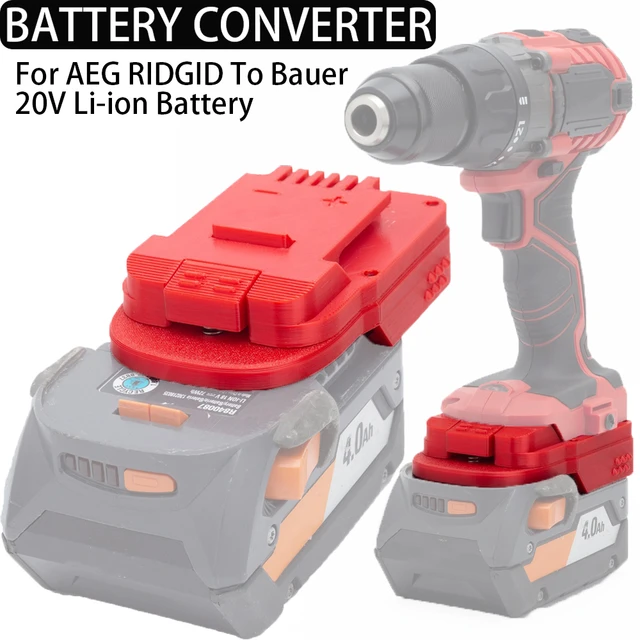 For Black & Decker 20V Lithium Battery Adapter to RIDGID AEG 18V Power  Tools (Not include tools and battery) - AliExpress