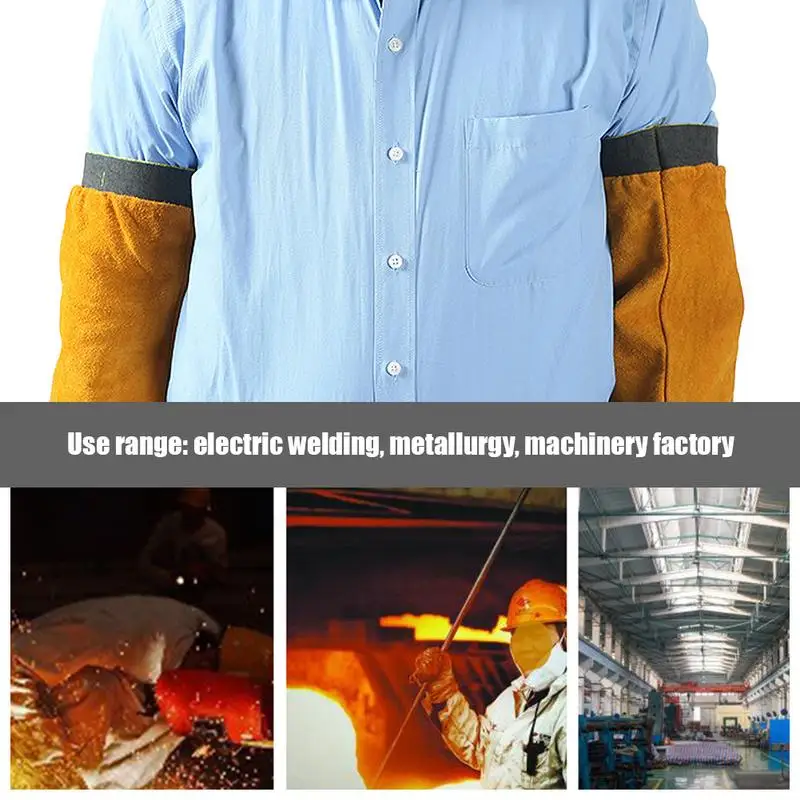 Welding Arm Sleeves Heat Resistant Arm Protection Covers With Hook And Design
