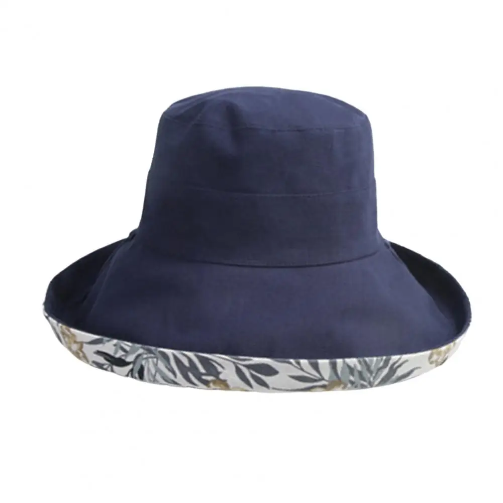 Trendy Fisherman Hat Flat Dome Bucket Hat Sun Protection Women Double-Sided  Fisherman Hat Dressing Up - AliExpress