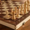 Chess Set - Magnetic Foldable Portable Solid Wood Chess Board - Educational Games for Students and Kids - Christmas Gift 3