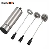 Electric Whisk Head Milk Frother Wireless Handheld Powerful Foam Whisk Maker Stainless Steel Spring Mixer for Coffee Cappuccino 1