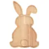 Easter Bunny Tray Wood Food Plate Fruit Serving Bread Display Wooden Spring Decor Kids Child Cake Decorations Easter Supplies 6