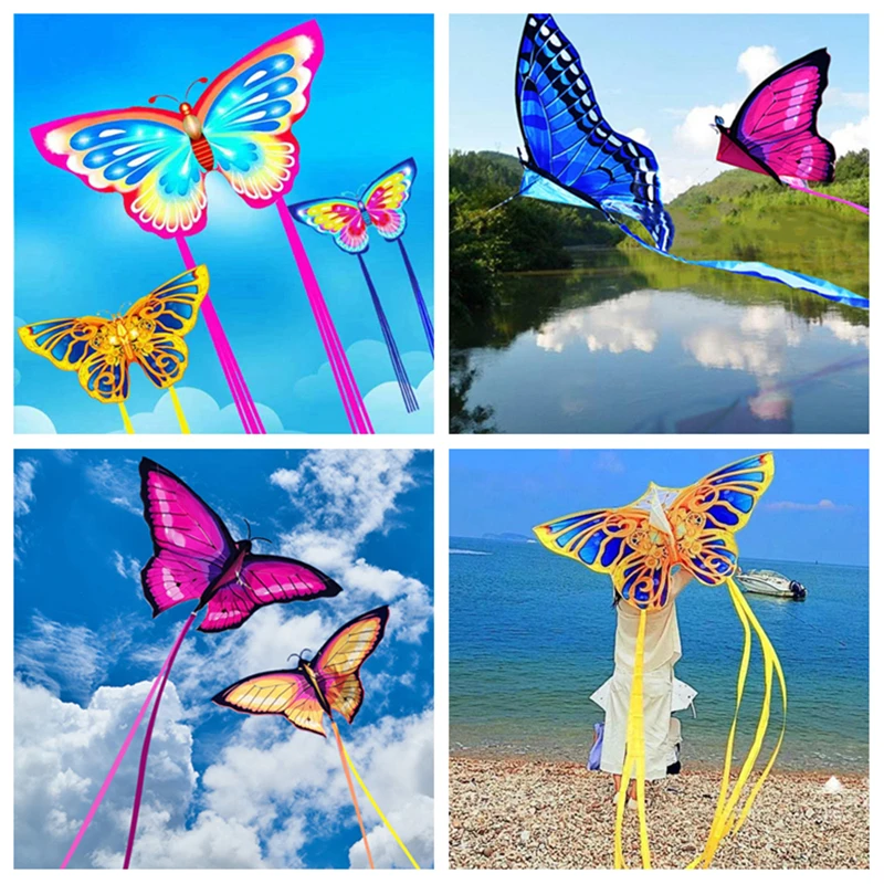 free shipping new kites flying butterfly kites for kids kites professional wind kites marrov tracks lifter kite rubber snake