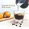 Portable 4-In-1 Milk Frother Foam Maker Chocolate Mixer Cold/Hot Milk Foam Mixer Latte Cappuccino Coffee Beverage Warmer 4