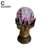 New Glowing Deluxe Cellular Crystal Ball Luminous Witch Electrostatic Spooky Light Serve Skull Hallow Finger Decor Plasma H V2y5 5