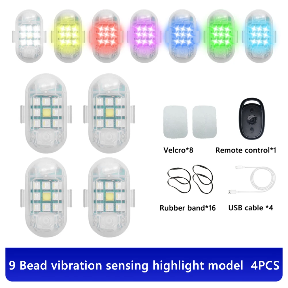 Wireless Remote Control LED Strobe Light Drone Mini Signal Light 7 Color Turn Signal Indicator For DJI Mini Mavic 3 Air 2s FPV