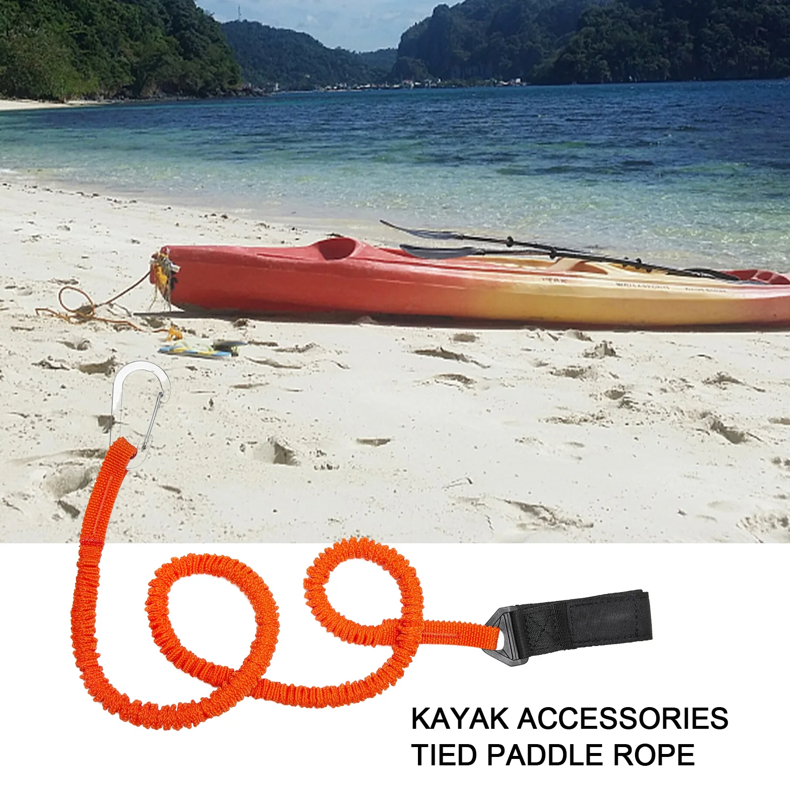Kayak Paddle Holder Lightweight Fishing Rod Kayaking Oar Leash 2Pcs  Adjustable Kayaking Oar Rope Lanyard Leashes As Useful Kayak - AliExpress
