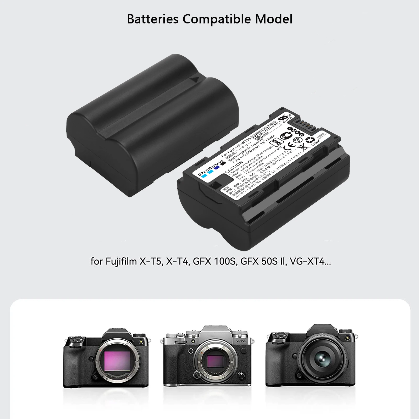 Batmax 2 Pcs NP-W235 Batterie Et Boîtier De Stockage De Batterie & Carte Mémoire Compatible Avec Fujifilm X T5 X T4 X H2s Gfx100s Gfx 50s Ii Vg Xt4 Vertical Batmax 2 Pcs NP-W235 Batterie Et Boîtier De Stockage De Batterie & Carte Mémoire Compatible Avec Fujifilm X T5 X T4 X H2s Gfx100s Gfx 50s Ii Vg Xt4 Vertical