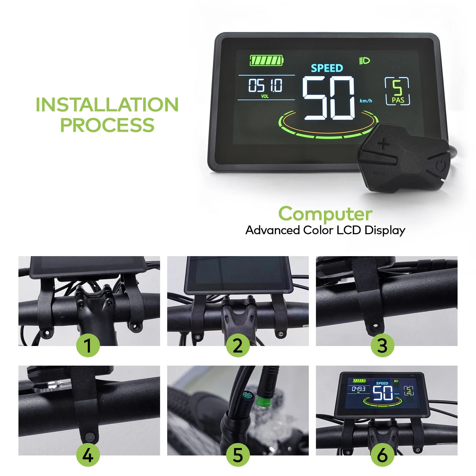 Conteúdo da embalagem do Computador de Bicicleta H6C