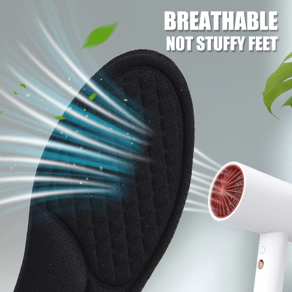 Yumuşak Bellek Köpük Tabanlık Ayakkabı Ter Emici Nefes Deodorant Ayaklar için Taban Ortopedik Sünger Ayakkabı Ekler Pedleri_voghion.com