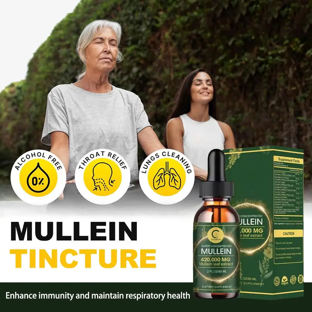 60ml Verbastia Drops Support Lung Cleaning And Breathing Dietary Supplement