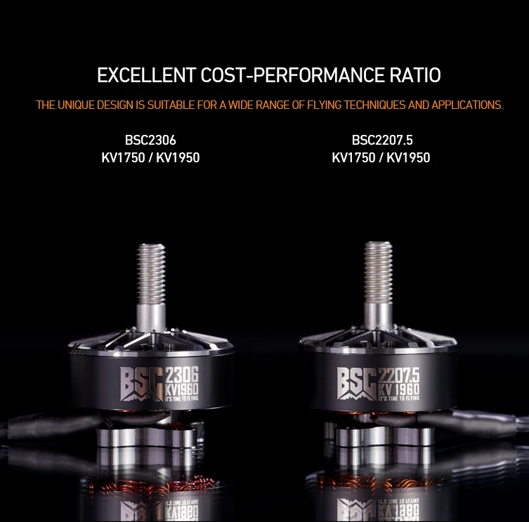 MAD BSC2207.5 FPV Drone Motor, High-performance motor with unique design for various flying techniques and applications.