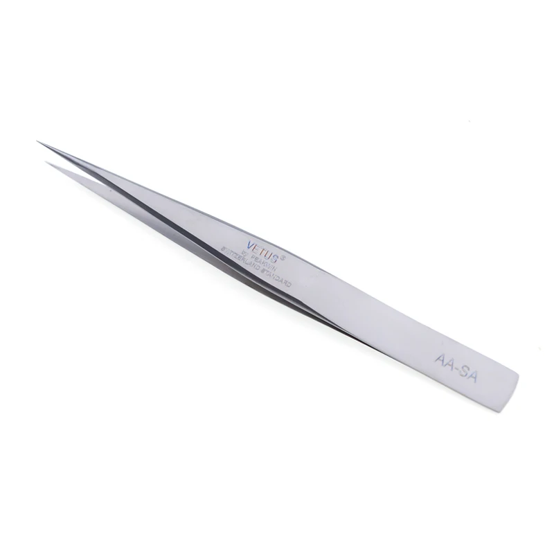 1pcs VETUS NEW AA-SA Eyelash Tweezer 3D/6D Volume Eyelash Extension Best Quality Eyebrow Tweezer Watch Tools Makeup Tweezers 4