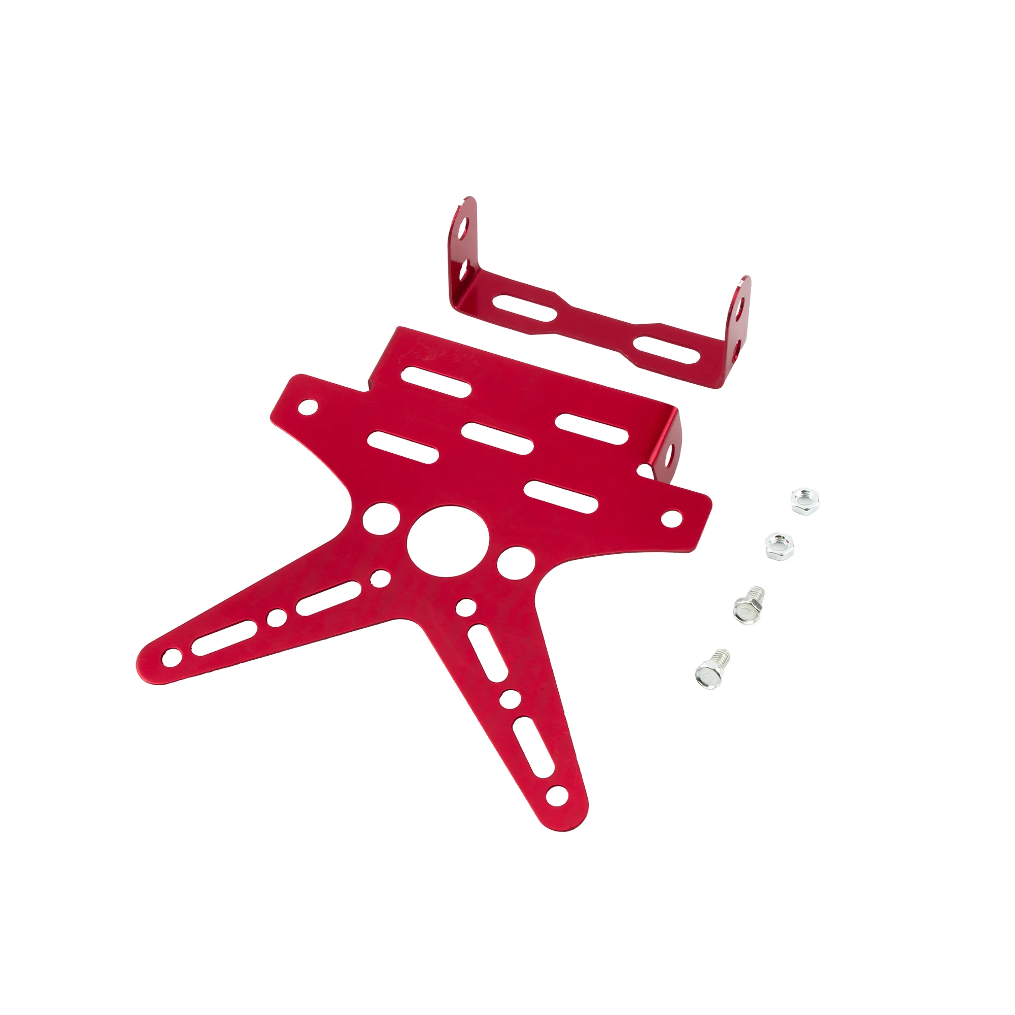 Aluminum Alloy Adjustable Rear License Plate Holder for Motorcycles and Scooters