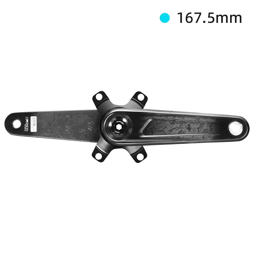 新品 LEXON カーボンクランク 170mm チタンシャフト 24mm Lexon-Road-自転車クランクセット,チタンスピンドル,362g, 24mm