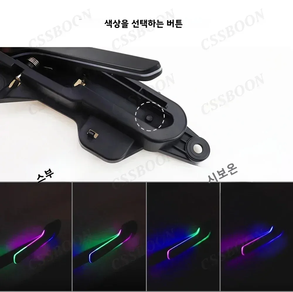 새로운 Y 주니퍼 최신형 LED 전동 도어 핸들 (테슬라 모델 3 Y 하이랜드 자동 팝업 색상 조절 가능 자동 도어 핸들)