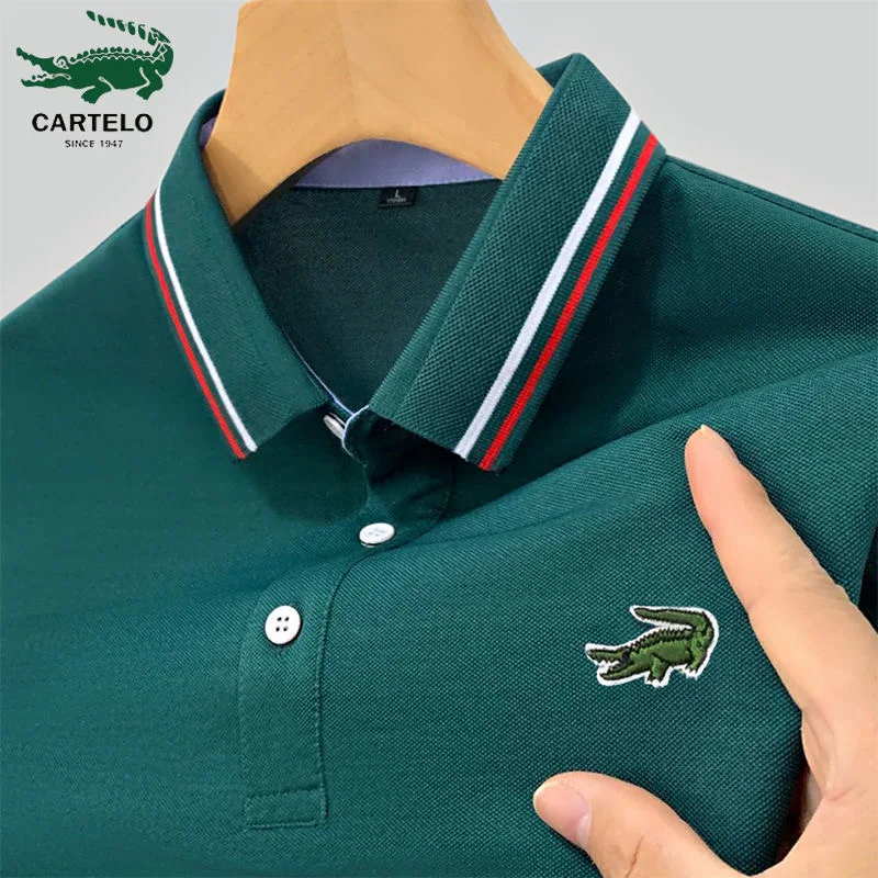 

Summer New Men's Lapel Anti-pillin Polo Shirt Embroidered Short Sleeve Casual Business Fashion Slim Fit Polo Shirt for Men