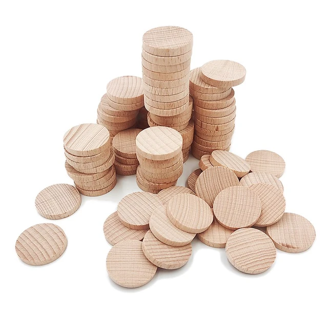 5pcs 50mm Wood Plywood Circles Round Wood Cutouts Coins Unfinished Wooden  Circles for Crafts, DIY, Art, Ornaments - AliExpress