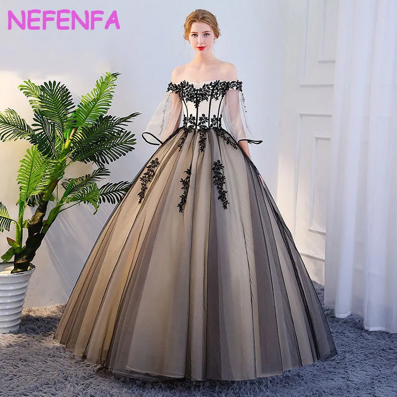 

NBFENFA Colored Yarn Wedding Dress 2024 New Prom Party Dress Female Slimming Fluffy Skirt Evening Gown Formal Occasion Dresses