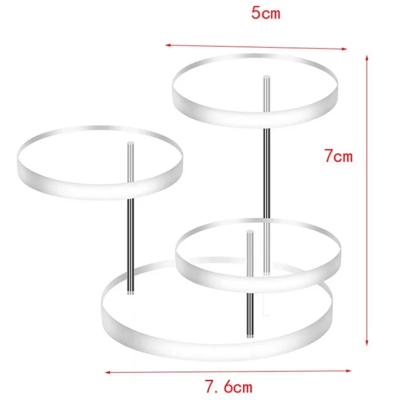 Description Picture 3 of item1 Set Cupcake Stand Acrylic Display For jewelry Cake Dessert Rack Wedding Birthday Party Decoration Tools