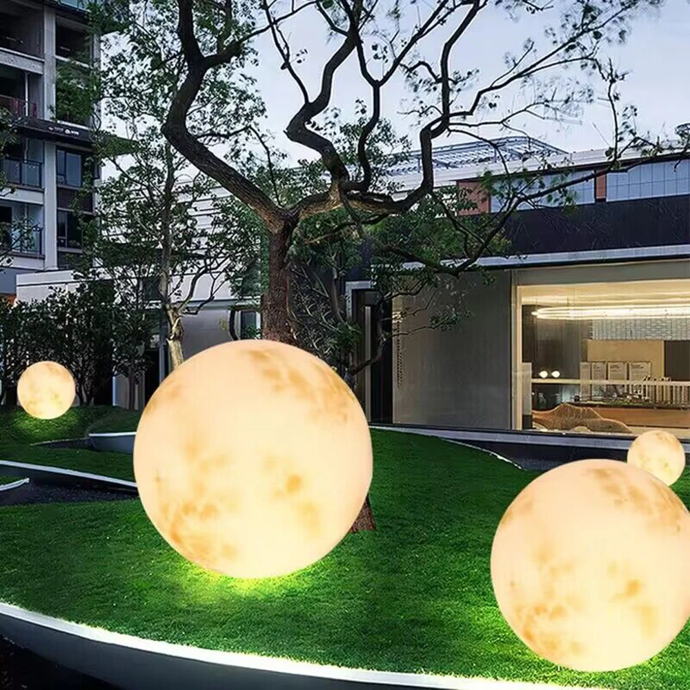 ZK30 Solar Moon Lamp Outdoor Waterproof Creative Landscape LED for Home Decoration Garden Porch Courtyard Villa Lights 4