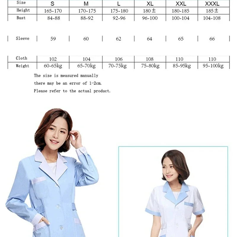 Beauty Uniform Pink Beauty Uniform with Beautician Dress Salon Work Clothes Spa Uniforms Scrubs Coat Spa White Robe Experimental Clothes