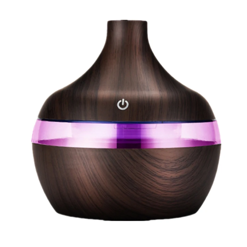 Humidifier Electric Aroma Air Diffuser Wood Ultrasonic Air Humidifier Essential Oil Aromatherapy Cool Mist Maker For Home 300ml