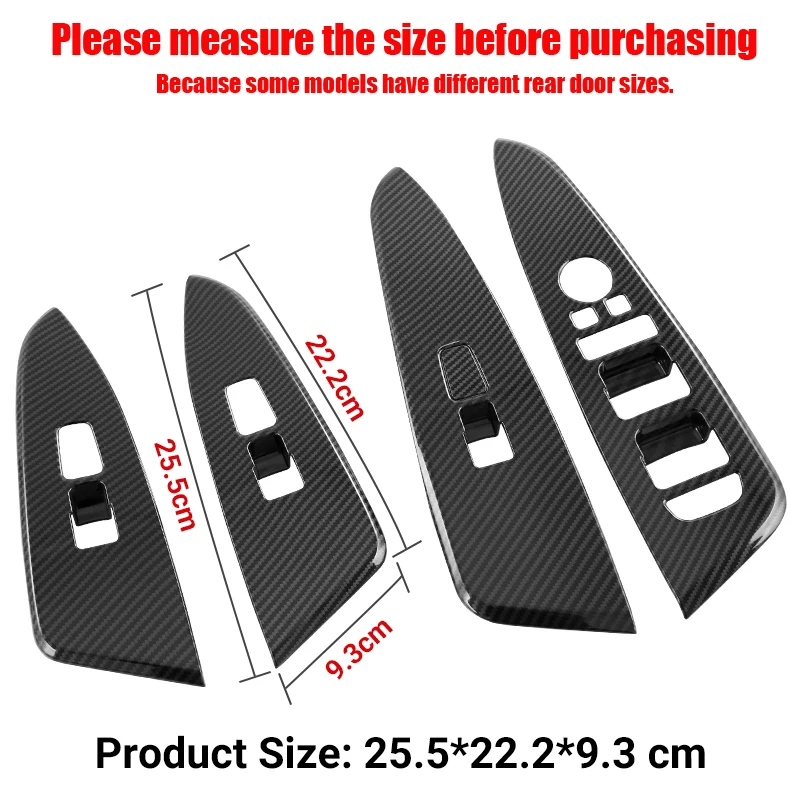 

4Pcs ABS Wood Interior Door Window Lift Glass Switch Buttons Cover For Kia Sportage NQ5 2022 2023 Moulding Car Accessories
