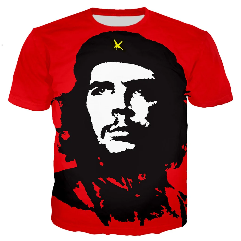 

Guerrilla Captain El Che T Shirt Men 3D Print Marxist Revolution Ernesto Guevara Tee Shirt T-Shirt Unisex Short Sleeve y2k Tops