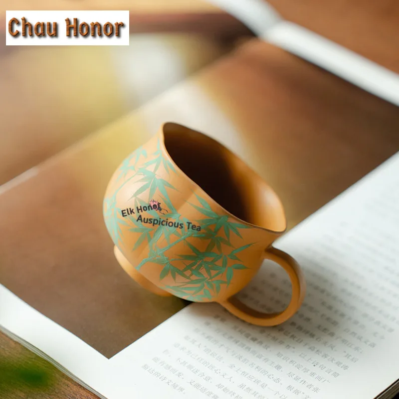 2pc/set 130ml Hand-painted Petals Teacup Boutique Tea Bowl Jug Tea-tasting Meditation Cup Chazhan Master Cups Cha Supplies Gifts