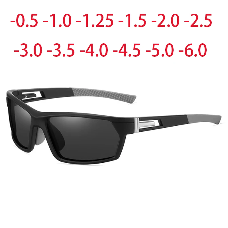 0 -0.5 -0.75 To -5.0 Sport Driving Anti-Glare Nearsighted Sunglasses With Diopters Night Vision Lenses Prescription Sun Glasses