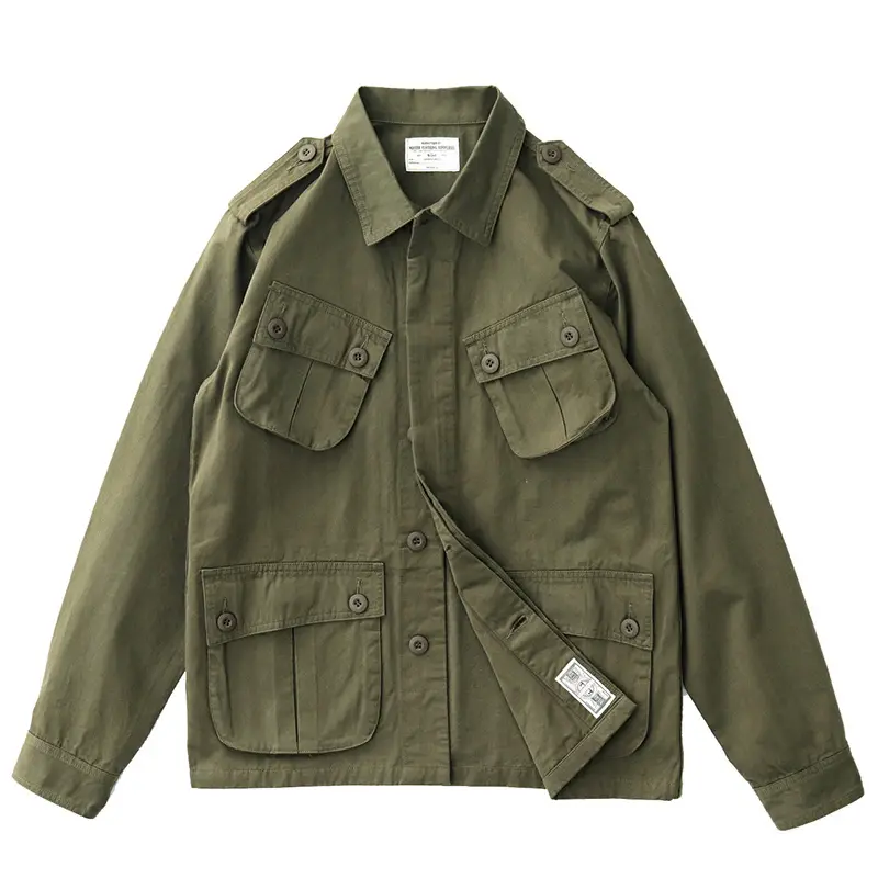 【Ameri vintage】ARMY POCKET LONG COAT カーキ Ameri vintage】ARMY POCKET LONG COAT カーキ
