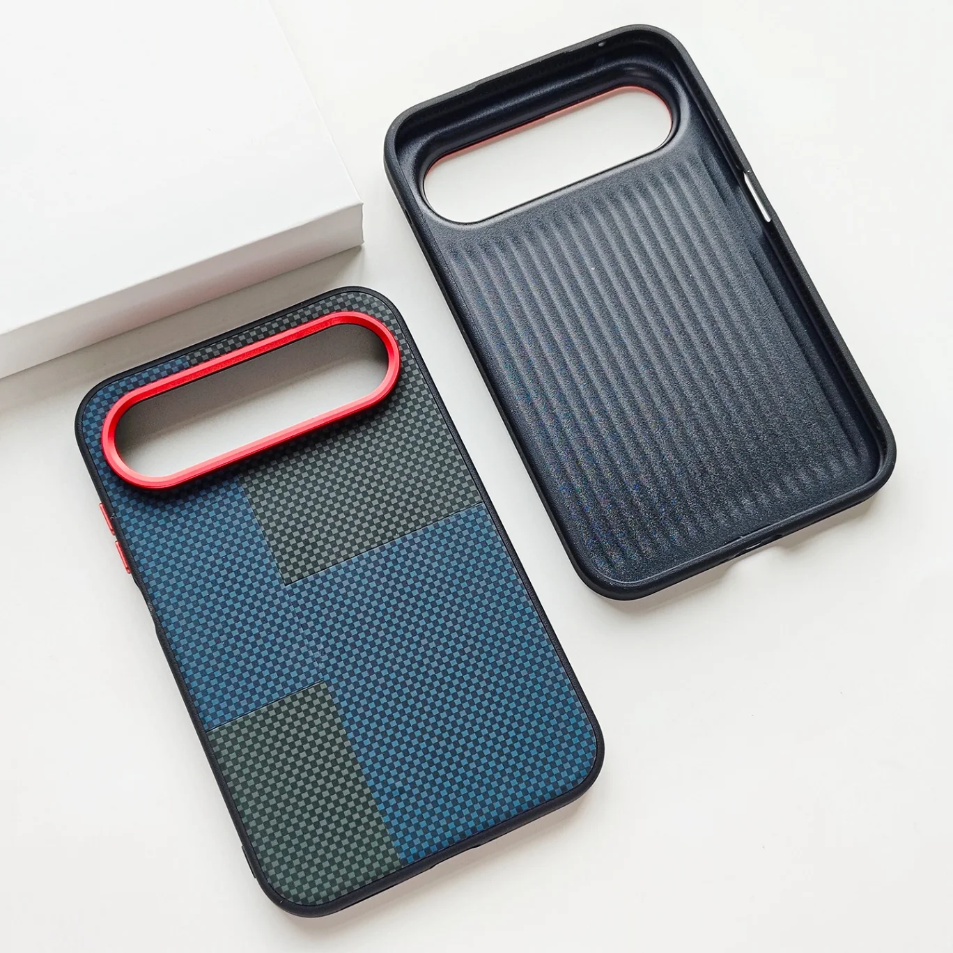 Luxury PU Leather Matte Shockproof Protective Back Cover