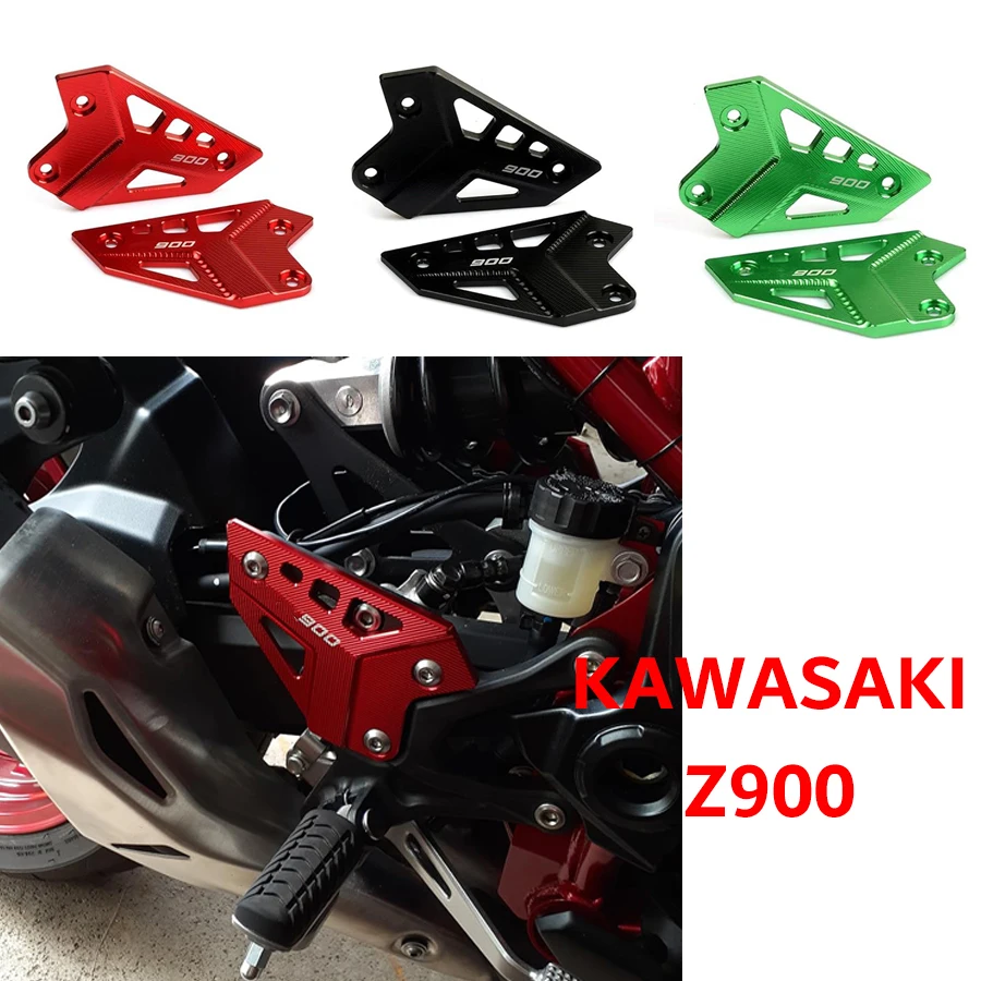 for Kawasaki Z900 Motorcycle FootPeg Footrest Heel Plates